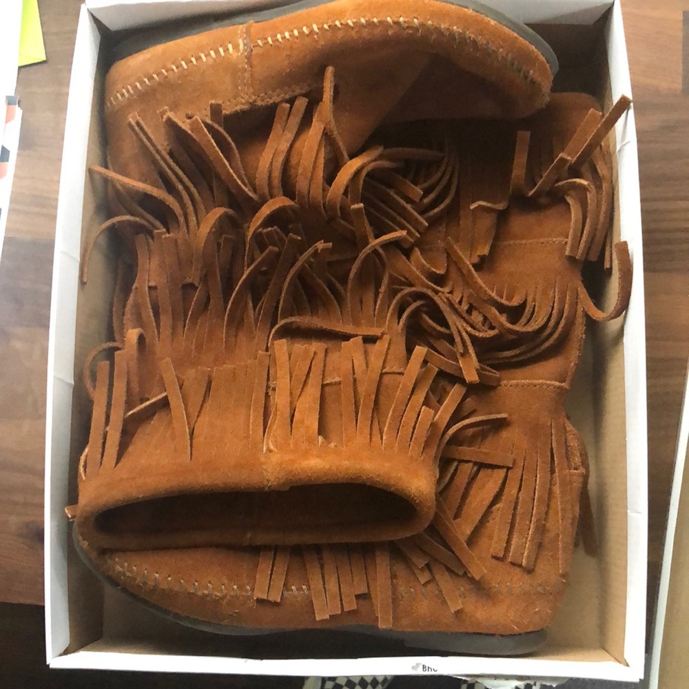 Minnetonka Fringe Boots